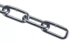 Цепь сварная длиннозвенная оцинкованная DIN 763 D4 мм ( катушка 60м )