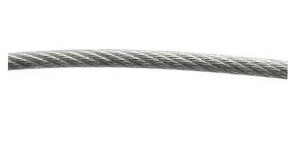 Трос стальной оцинкованный для растяжки в оплетке DIN3055 D 5мм (100 м.)