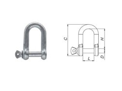 Скоба такелажная D16 оцинкованная