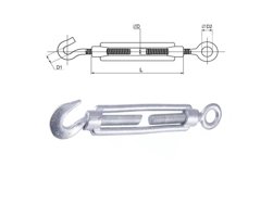 Талреп крюк-кольцо М6 DIN 1480