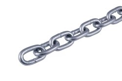 Цепь сварная короткозвенная оцинкованная DIN 766 D8 мм ( катушка 15м )