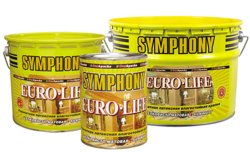 Краска ВД интерьерная акрилатная влагостойкая латексная шелковисто-матовая База С SYMPHONY евро-лайф 9л