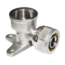 Уголок 16×1/2"Fw с креплением (водорозетка)