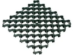 Решетка усиленная АЛЬТА с высоким профилем, зеленая 0,5*0,5*0,035м