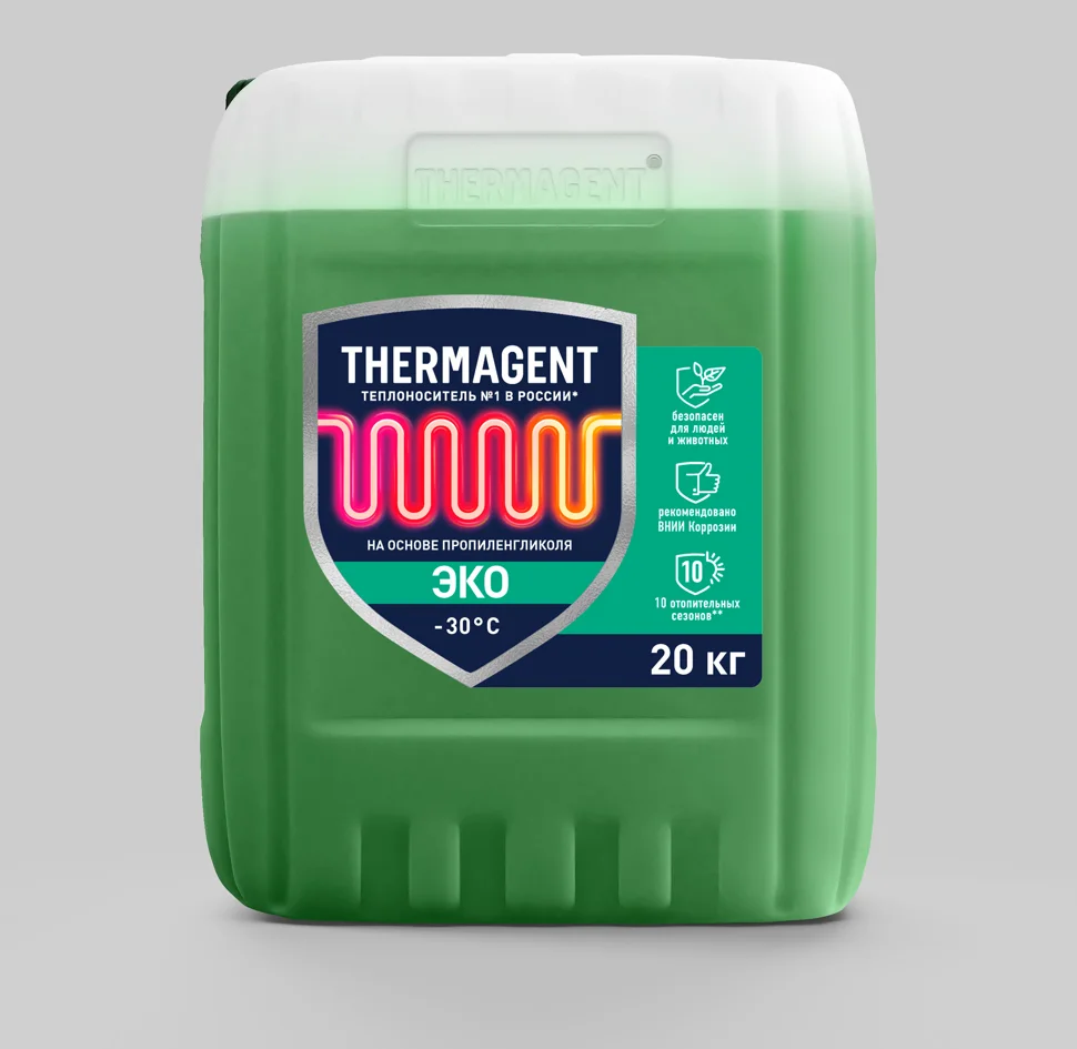 Теплоноситель THERMAGENT-30 ЭКО 20кг (пропиленгликоль) купить в  интернет-магазине Идеи для дома