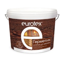 Герметик акриловый шовный EUROTEX для срубов 3 кг (палисандр) (Т-ра перевозки не ниже +5град)
