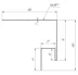 Планка околооконная сложная Print ** для М/сайдинга Блок-Хаус NEW 250*75*3м.п.