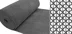 Коврик-дорожка противоскользящий "Zig-Zag" 8,5мм, 0,9х12 м серый SunStep