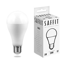 Лампа светодиодная 25W E27 230V 2700K (желтый) Шар SAFFIT, SBA6525