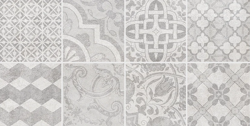 Плитка LAPARET Bastion Декор с пропилами мозаика серый 20х40 арт.08-03-06-453