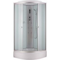 Кабина душевая NIAGARA 900х900х2150, средний поддон (26 см), стекло МАТОВОЕ, арт. NG-3317-14/NG-3301-14F