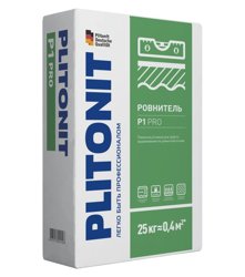 Ровнитель для пола ПЛИТОНИТ Р1 pro для грубого выравнивания 25 кг