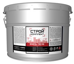 Эмаль ПФ-115 белая полуглянцевая 20кг СТРОЙКОМПЛЕКТ