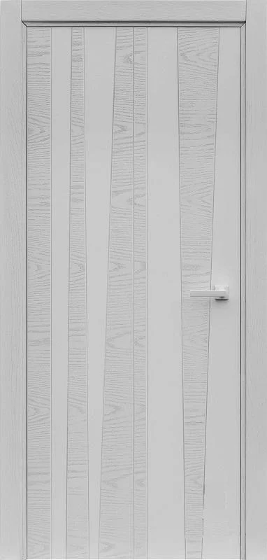 Дверь &quot;ART LINE&quot; TREND Chiaro Patina Argento глухая Rall 9003 70, эмаль