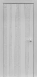 Дверь "ART LINE" TREND Chiaro Patina Argento глухая Rall 9003 90, эмаль