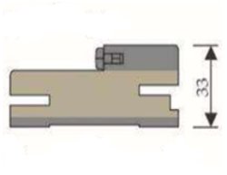 Комплект дверной коробки "ART LINE" универсальная с уплотнителем Chiaro (Rall 9003) эмаль 75мм*33мм*2100мм (2,5шт.)