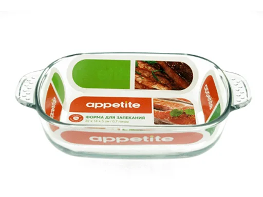 Форма Appetite PLH7 для СВЧ 0,7л прямоугольная