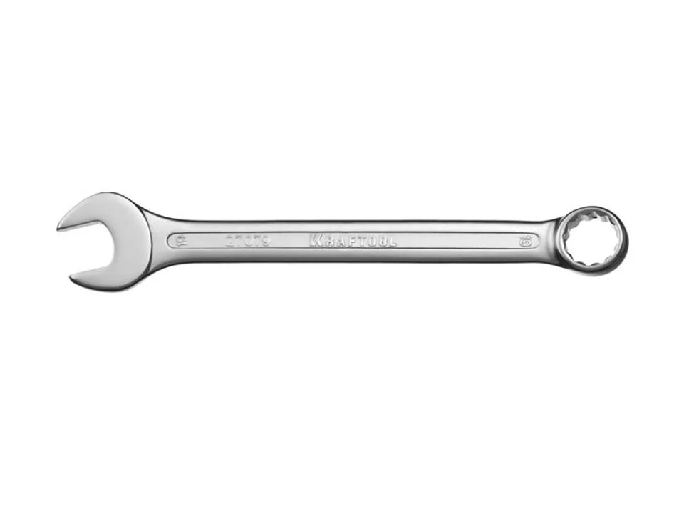 Ключ комбинированный 19мм, Cr-V сталь, KRAFTOOL "EXPERT", хромированный