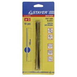 Полотна для лобзика 130мм, 10шт, №5, STAYER Master
