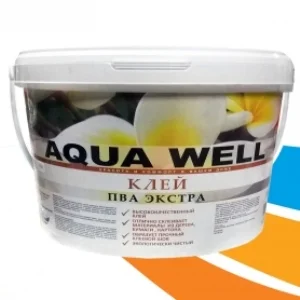 Клей ПВА экстра Aqua Well 0,9 кг