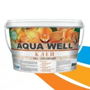 Клей ПВА столярный Aqua Well 0,9 кг