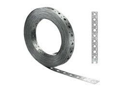 Перфорированная монтажная лента прямая 25х0,50(0,55) оцинкованная (бухта 25м)