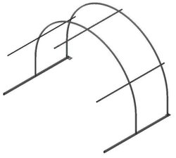 Вставка-удлинение АРОЧНАЯ УСИЛЕННАЯ (шаг 0,65м, 2м) труба 25*25, каркас, ширина 3м