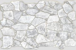 Панель листовая ПВХ &#171;Премиум&#187; камень Дикий серый 984х633 (пленка 0,6мм) Регул