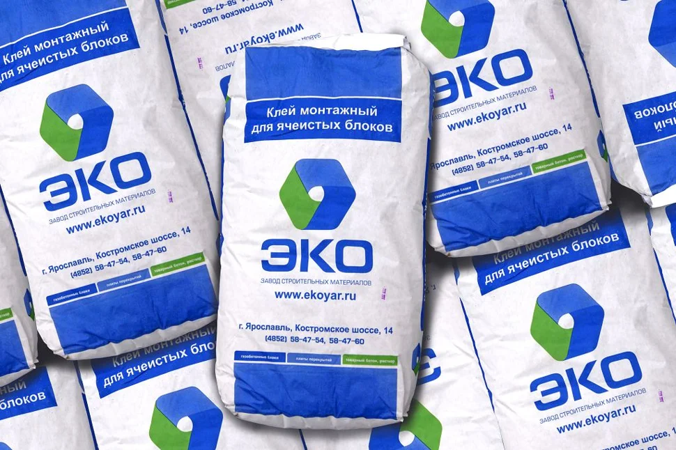 Клей монтажный ЭКО-BLOK для газобетона 25 кг
