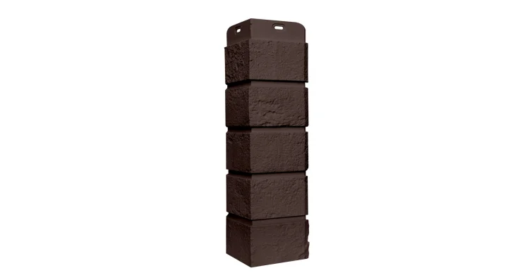 Угол наружный Grandline шоколадный (Состаренный кирпич) 0,12*0,39 м