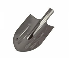 Лопата штыковая с ребрами жесткости остроконечная (НЕРЖ) ЛКО сталь-1,2 мм