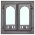 Дверца каминная со стеклом (двухстворчатая) 300 LK 500х500мм