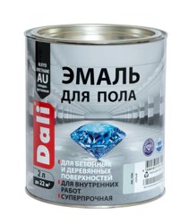 Эмаль для пола cерая (RAL 7040) 2л DALI