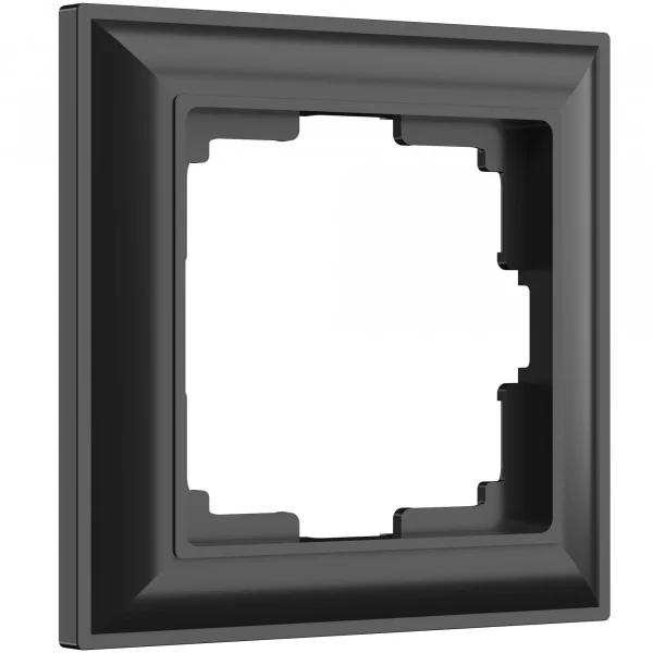Рамка 1-местная Werkel Fiore, черный матовый, WL14-Frame-01/W0012208