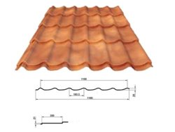 М\черепица Ламонтерра Х, Puretan RR **, 0.5 мм МеталлПрофиль, 1.19*м2