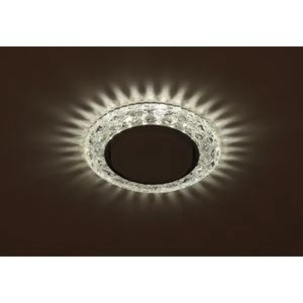 Светильник ЭРА декор cо светодиодной подсветкой Gx53, прозрачный DK LD24 SL/WH