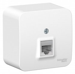 Розетка компьютерная 1-местная ОП BLANCA RJ45 кат.5e белый Systeme Electric BLNIA045001
