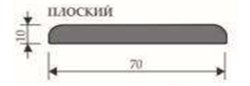 Наличник дверной REGIDOORS телескопический плоский 70мм*10мм*2150мм,эмаль белая