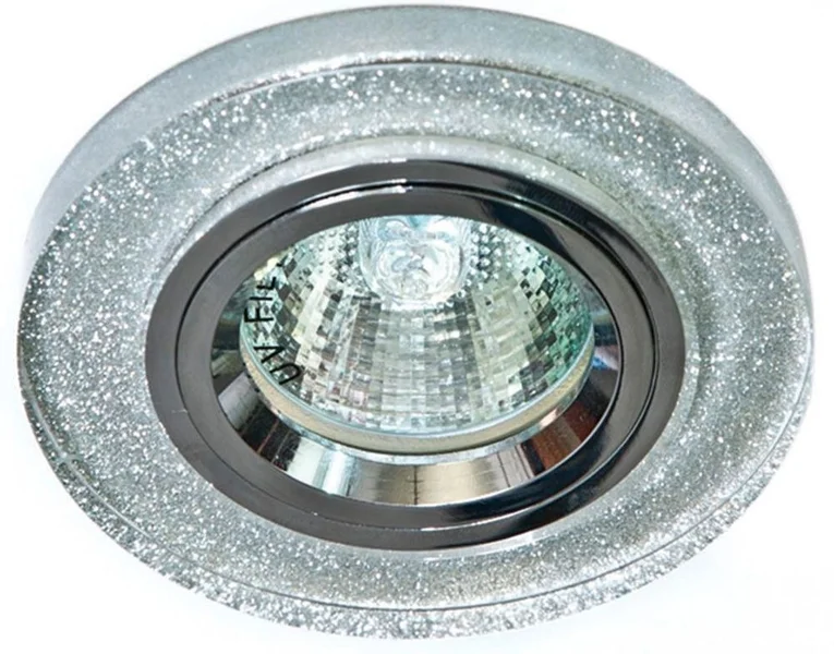 Светильник точечный Feron DL8060-2 MR16 G5.3 мерцающее серебро, серебро