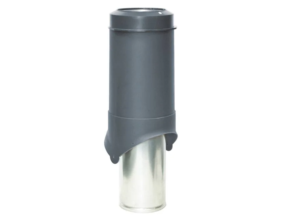 Выход вытяжки вентиляционный изолированный KROVENT Pipe-VT 150is 150/206/500 серый
