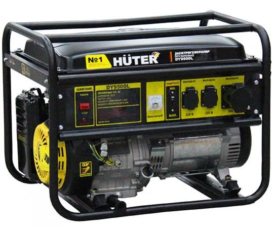 Генератор бензиновый HUTER DY9500LX, (1фазн., ном/макс мощность 7,5/8 кВт)