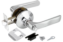 Ручка-защелка фиксатор PUNTO DK624 CP-BK (6024 CP-B) хром
