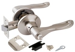 Ручка-защелка фиксатор PUNTO DK630 SN-BK (6030 SN-B) матовый никель