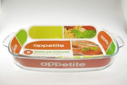 Форма Appetite PLH4 для СВЧ 3,9л прямоугольная с ручками