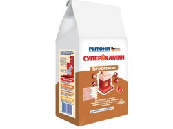 Смесь ремонтная PLITONIT СУПЕРКАМИН ТермоРемонт 4 кг (до +400°С)