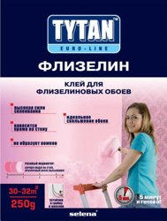 Клей для обоев Tytan Euro-line Флизелин с индикатором 250г (до 30 кв.м.)