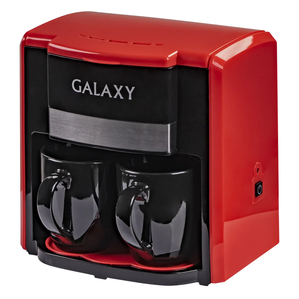 Кофеварка электрическая Galaxy GL 0708, 750 Вт, красная