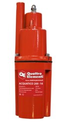 Насос вибрационный погружной QUATTRO ELEMENTI Acquatico 200-16 (200 Вт, 960 л/ч, для чистой, 40м, кабель16 м, в.з., 2,7кг)