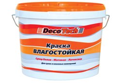 Краска ВД влагостойкая DecoTech 10л