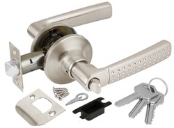 Ручка-защелка ключ/фиксатор PUNTO DK626 SN-ET (6026 SN-E) матовый никель